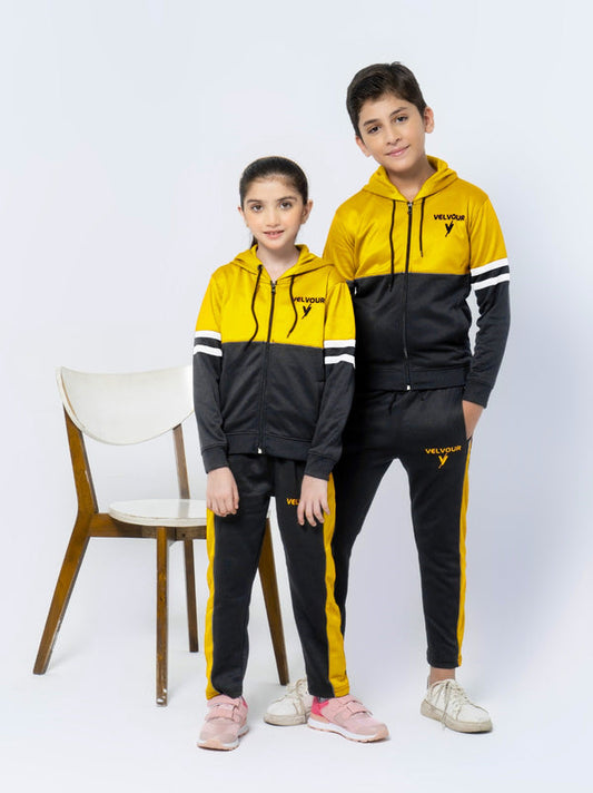 Hooded Tracksuit For Boys & Girls, Poly Athletic Fleece code:SS3222
