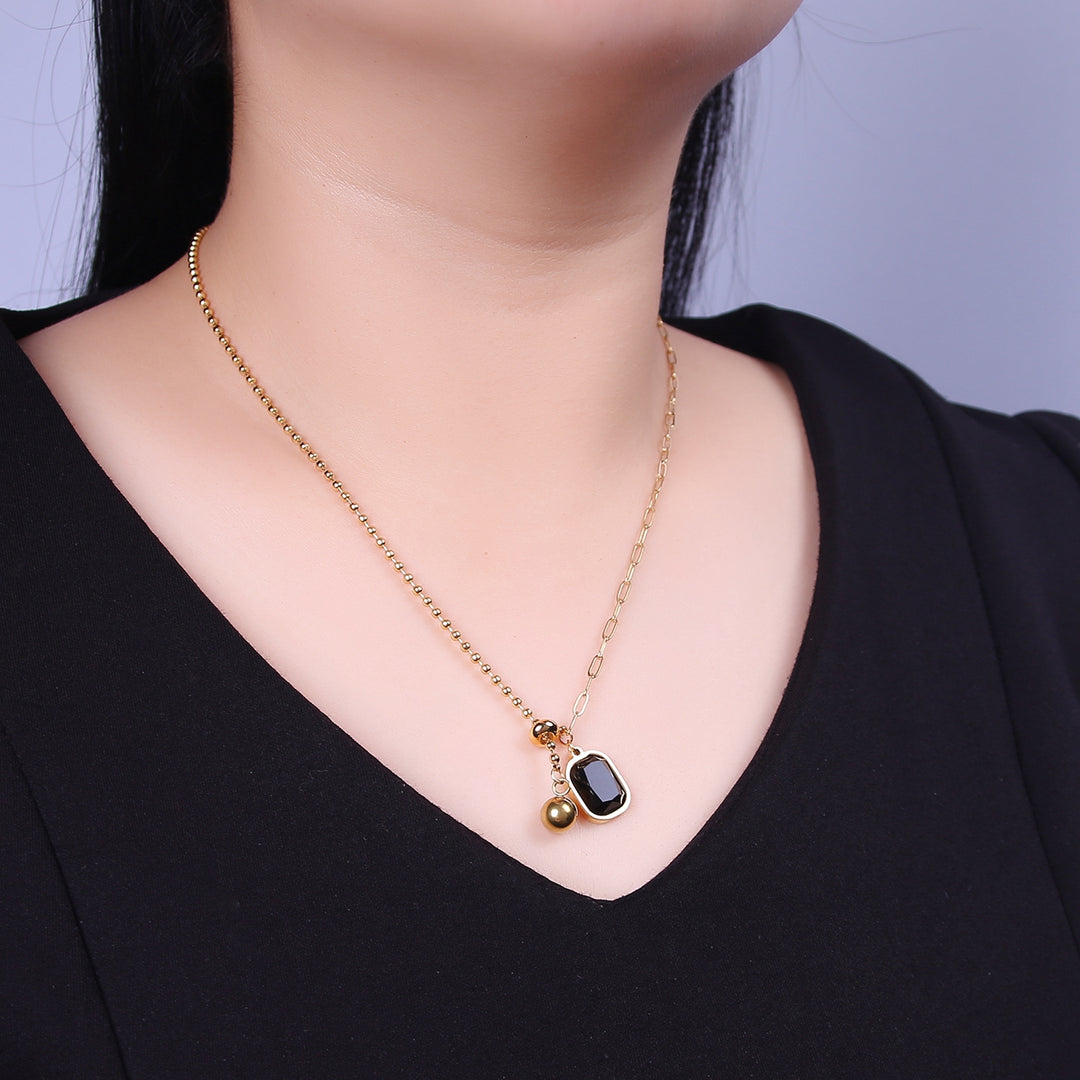 Gold Plated Stainless Steel Chain Necklace code:SS0107