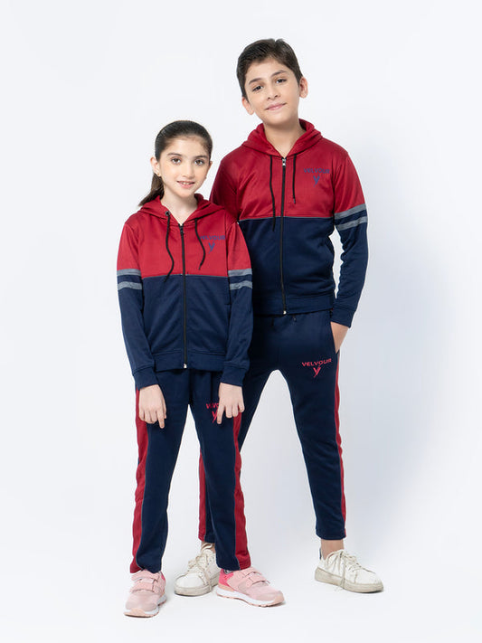 Hooded Tracksuit For Boys & Girls, Poly Athletic Fleece code:SS3301